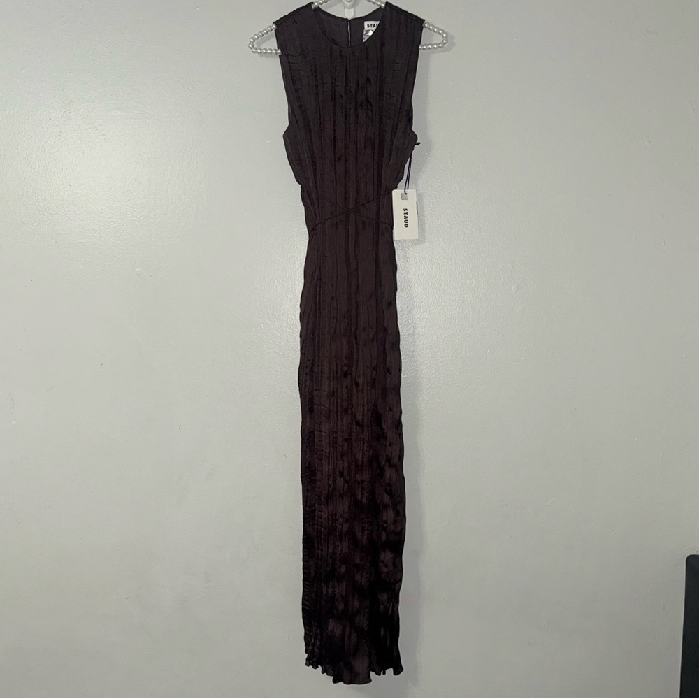 STAUD MIZU DRESS EARTH PLISSE - Picture 2 of 16